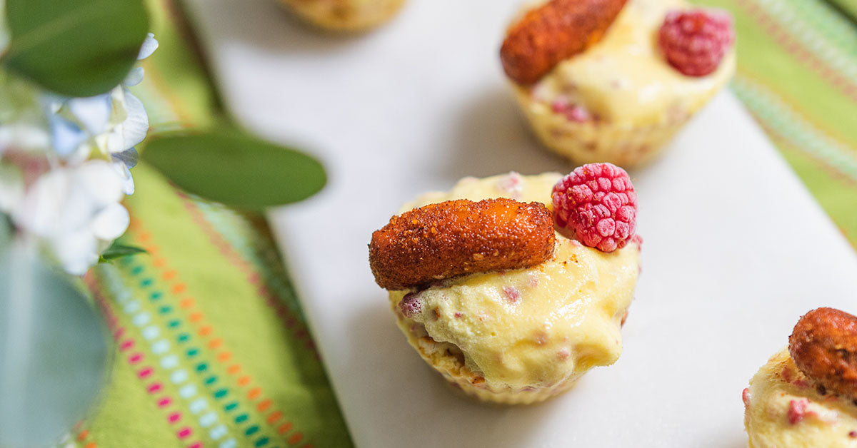 Lemon, Raspberry, Sweet Chili Pretzel Ice Cream Cupcakes
