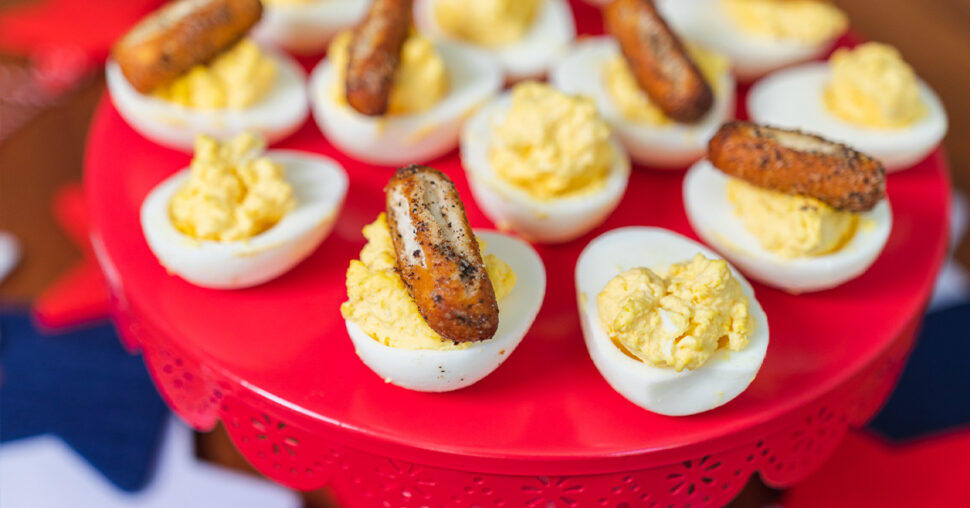 July 4th Party deviled eggs