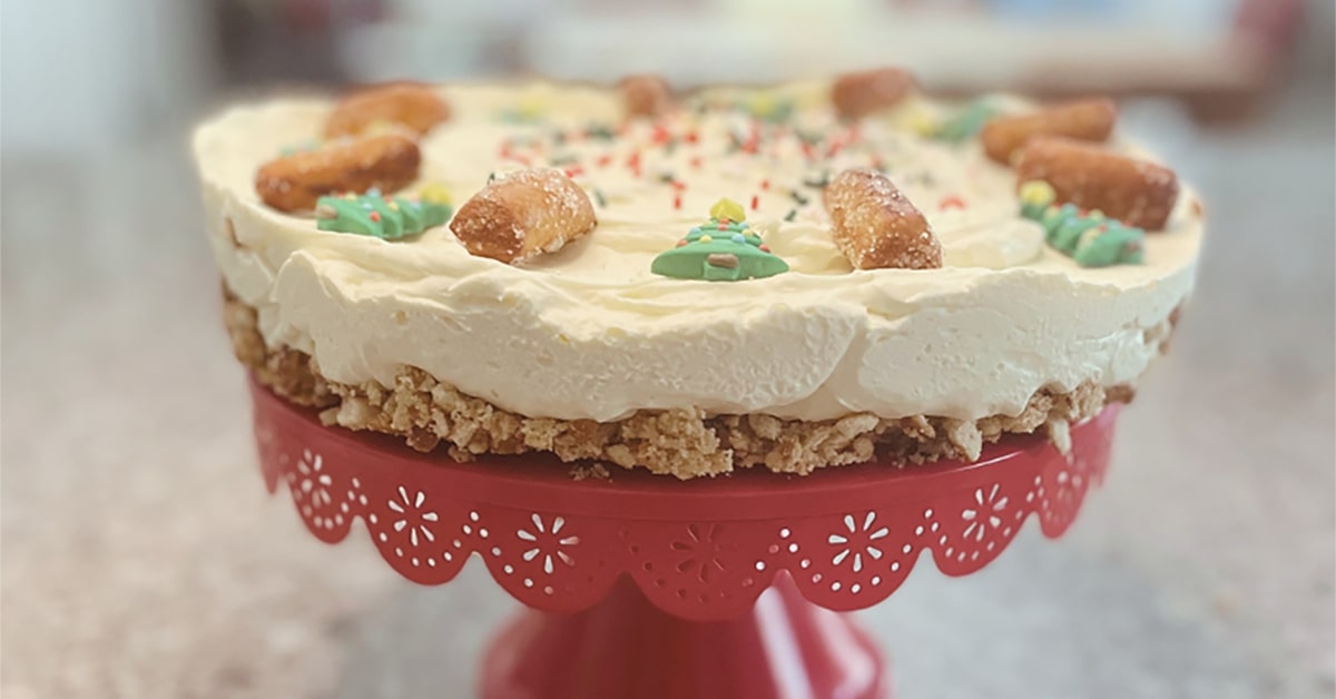 No-Bake Eggnog Cheesecake with Sweet & Spicy Pretzel Crust_1200x628