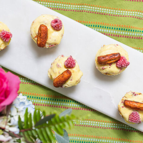 Lemon, Raspberry, Sweet Chili Pretzel Ice Cream Cupcakes