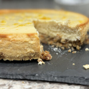 Honey Cheesecake with Lemon Pepper Pretzel Crust Recipe - OMG Pretzels