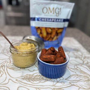 Roasted Garlic Mustard Dip for Pretzels Recipe - OMG Pretzels